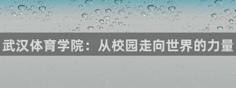 必发官网下载平台是正规平台吗安全吗：武汉体育学院：从