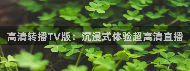 鲸鱼体育直播app下载：高清转播TV版：沉浸式体验超高清直播
